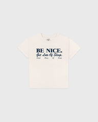 Be Nice Kids T-Shirt - Ecru Sporty & Rich Outlet