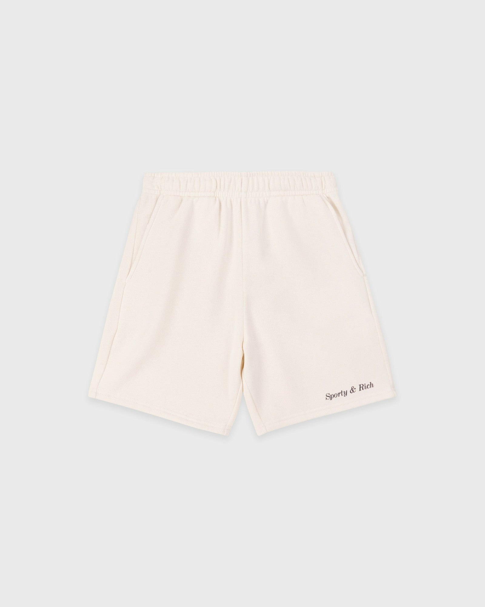 Classic Logo Kids Gym Short - Ecru Sporty & Rich US