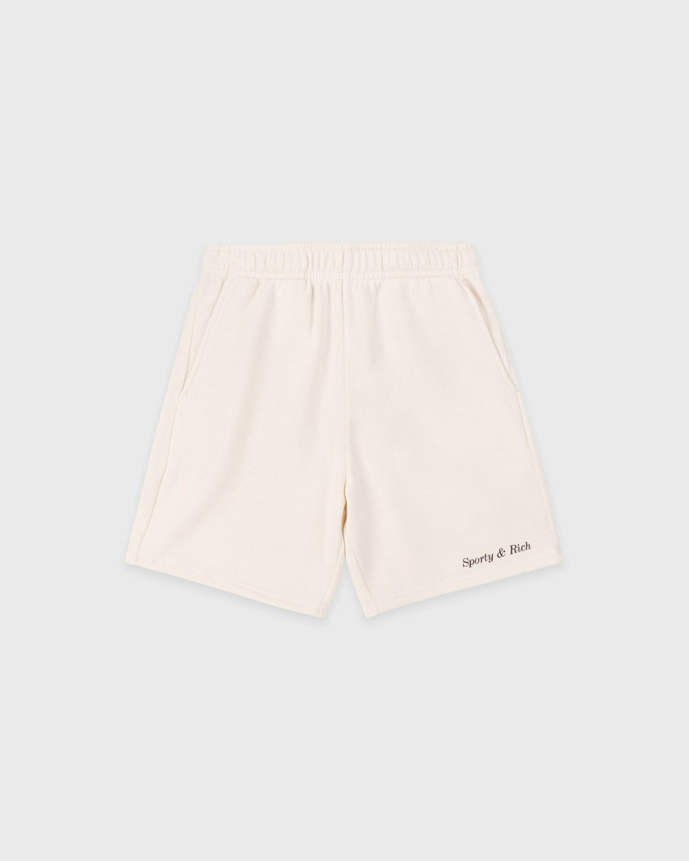 Classic Logo Kids Gym Short - Ecru Sporty & Rich US