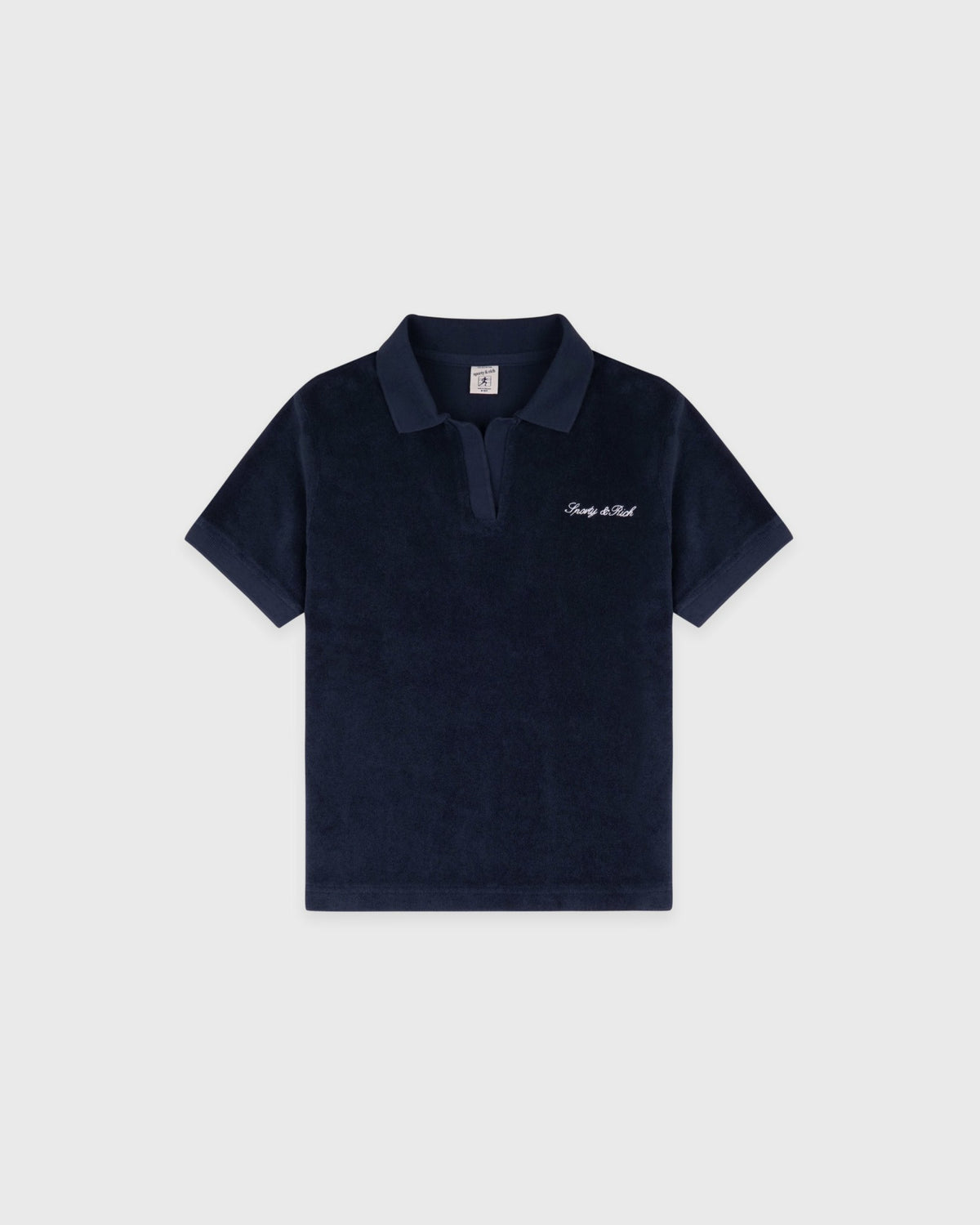 Signature Logo Kids Terry Polo - Dark Navy Sporty & Rich Sale