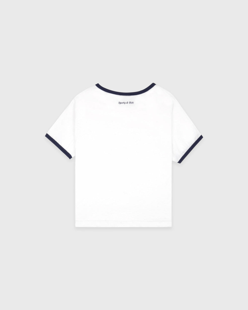 Be Nice Kids Ringer Tee - White/Light Navy/Light Navy Sporty & Rich For Sale