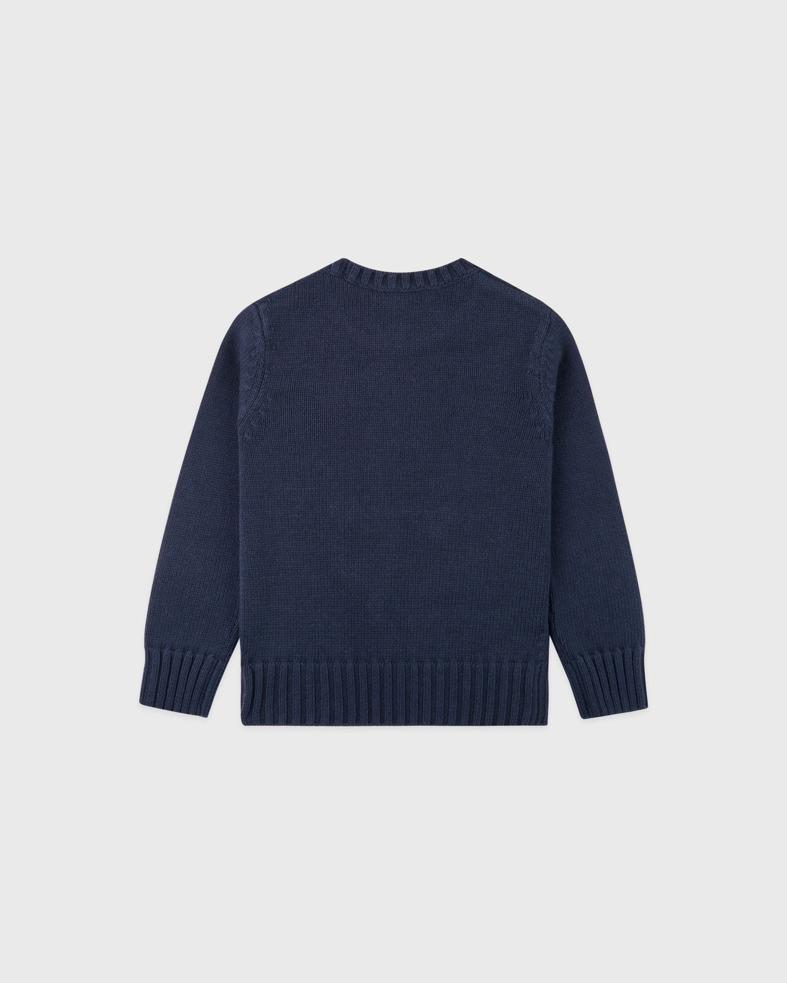 NY Crest Kids Knitted Sweater - Light Navy/White Sporty & Rich Sale