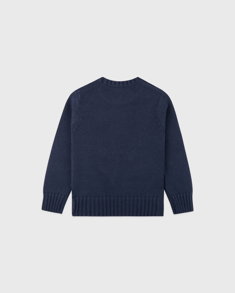 NY Crest Kids Knitted Sweater - Light Navy/White Sporty & Rich Sale