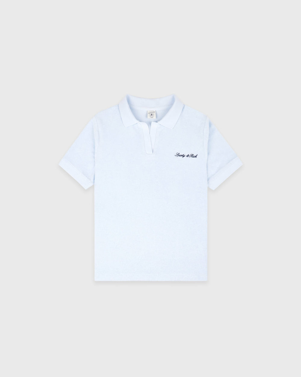 Signature Logo Kids Terry Polo - Ciel Sporty & Rich Outlet