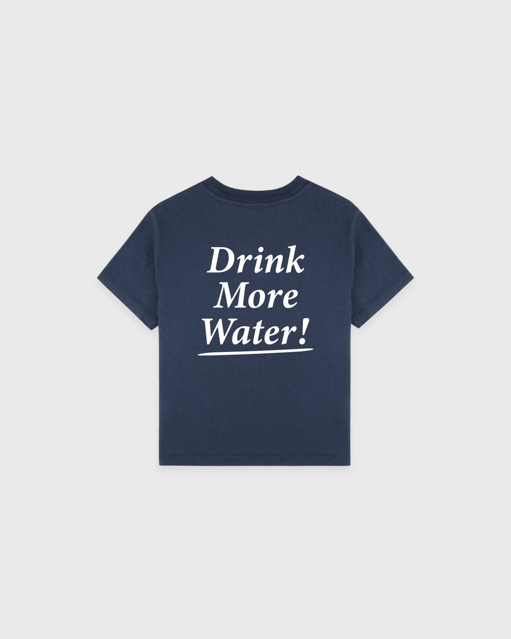 Drink More Water Kids T-Shirt - Light Navy/White Sporty & Rich Online
