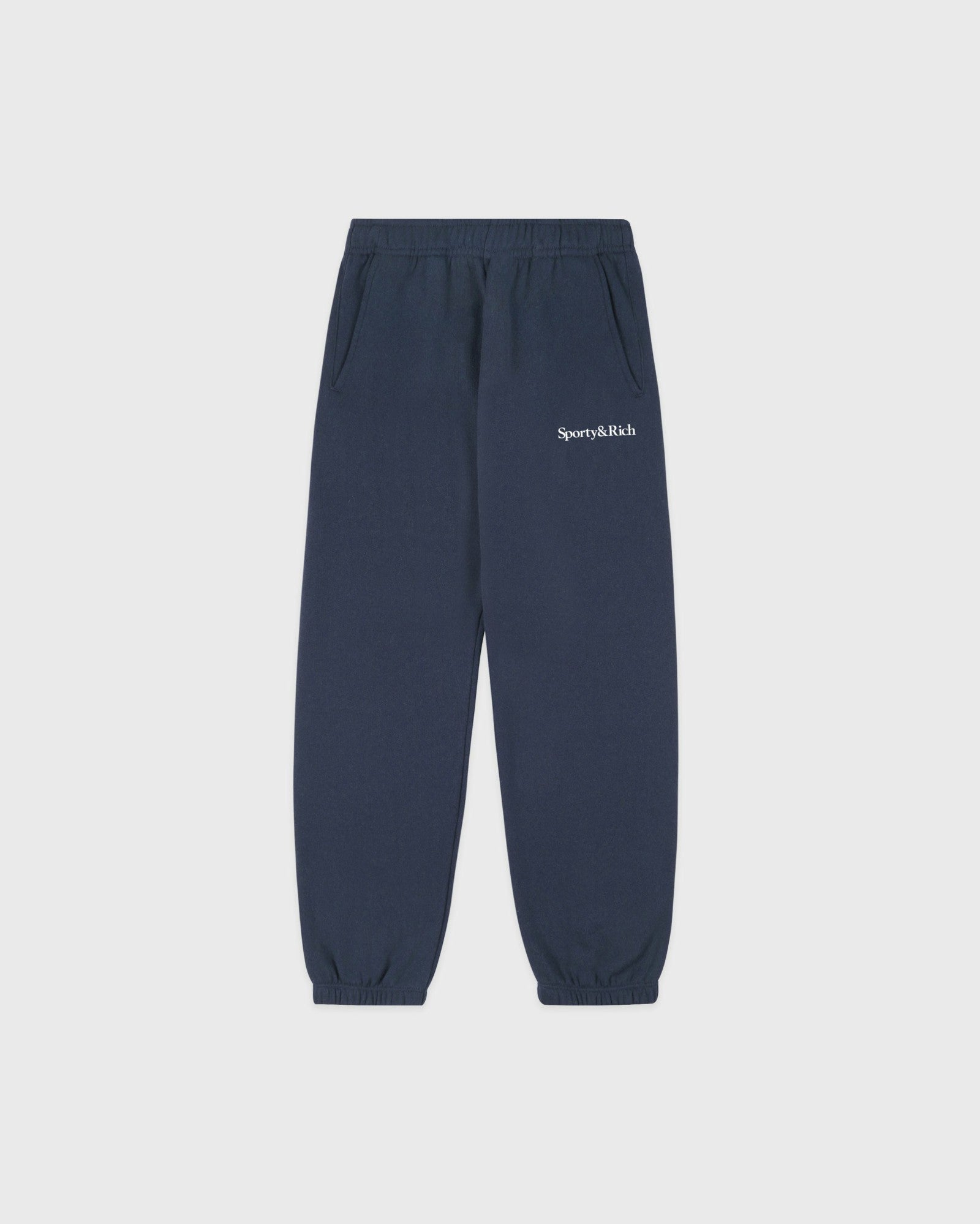 Serif Logo Kids Sweatpant - Light Navy/White Sporty & Rich Discount