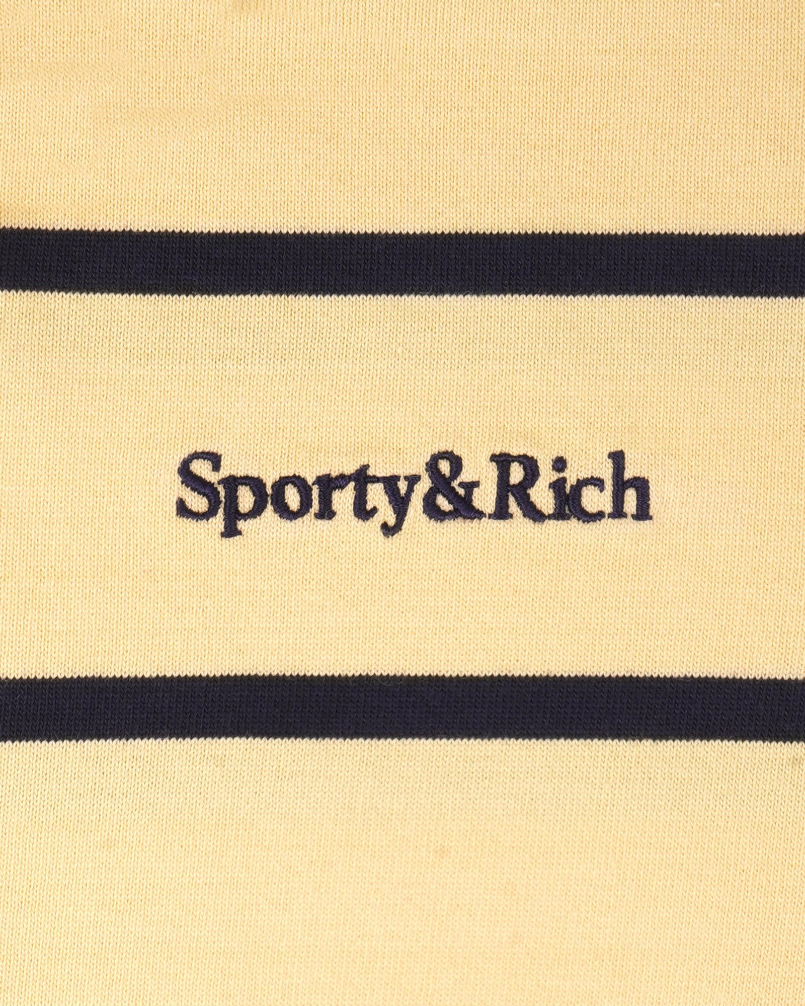 Serif Logo Kids Rugby Polo - Almond/Navy Sporty & Rich Sale