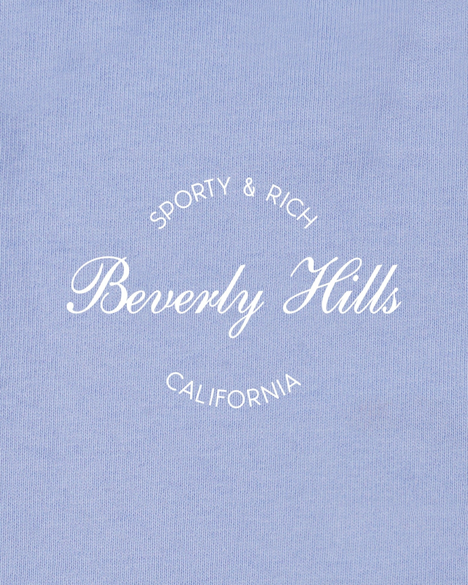 Beverly Script Kids Crewneck - Periwinkle Sporty & Rich For Sale
