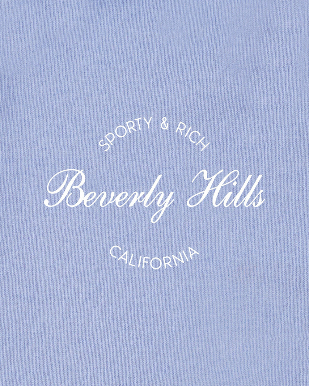 Beverly Script Kids Crewneck - Periwinkle Sporty & Rich For Sale
