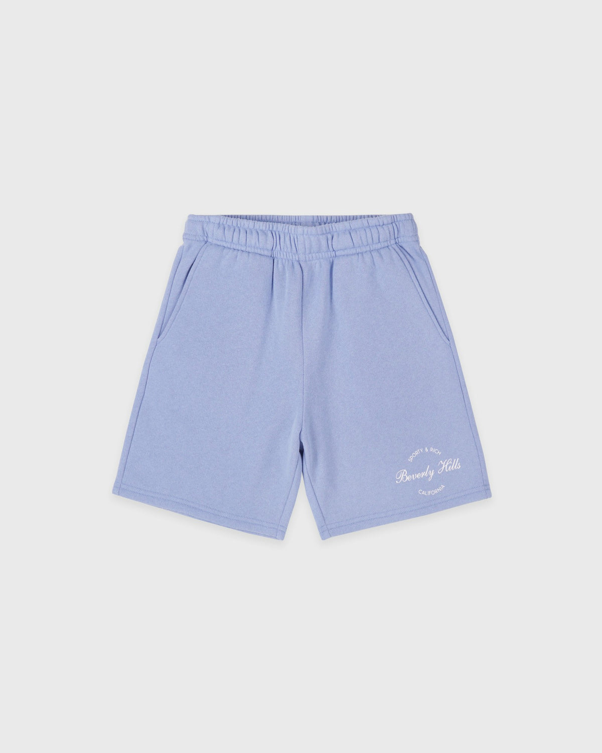 Beverly Script Kids Gym Short - Periwinkle Sporty & Rich Outlet