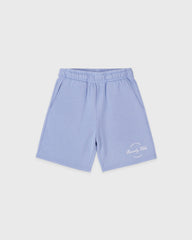 Beverly Script Kids Gym Short - Periwinkle Sporty & Rich Outlet
