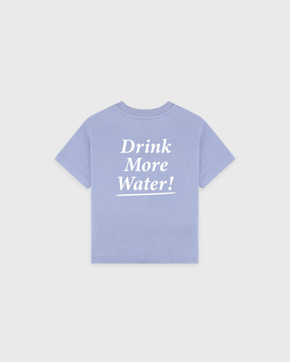 Drink More Water Kids T-Shirt - Periwinkle Sporty & Rich US