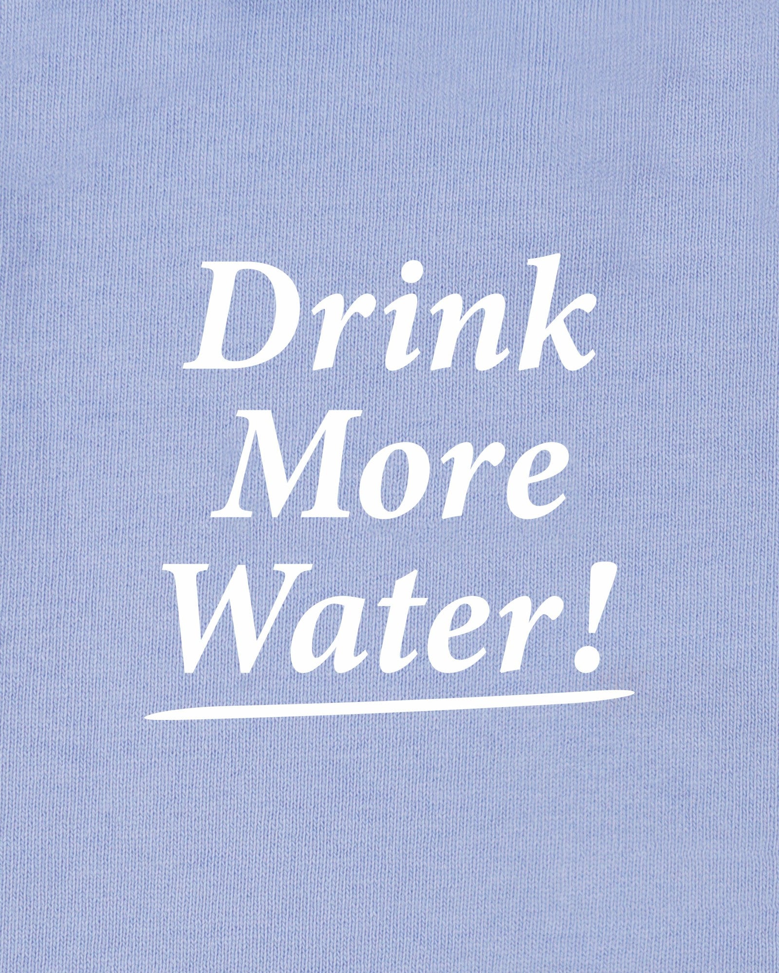 Drink More Water Kids T-Shirt - Periwinkle Sporty & Rich US