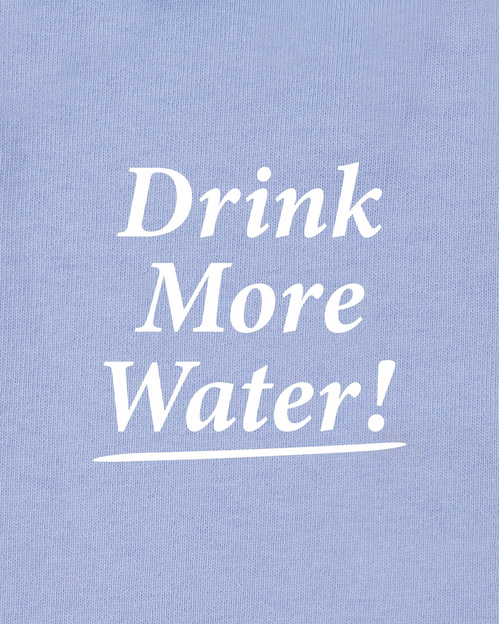 Drink More Water Kids T-Shirt - Periwinkle Sporty & Rich US