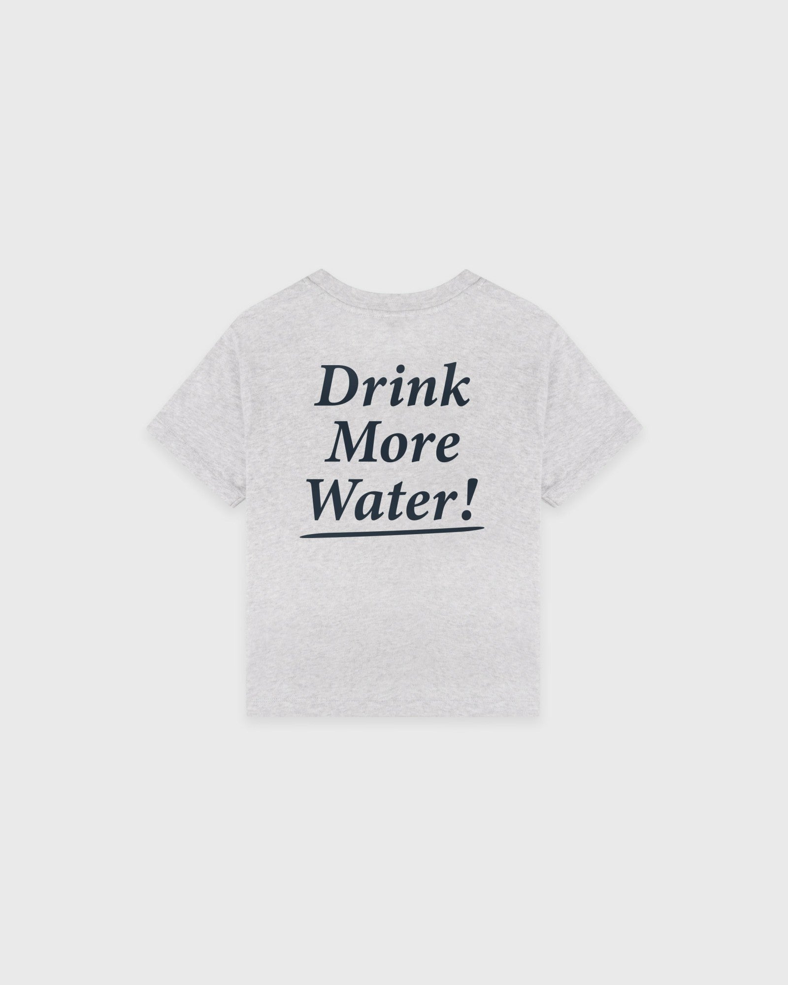 Drink More Water Kids T-Shirt - Heather Gray Sporty & Rich Outlet