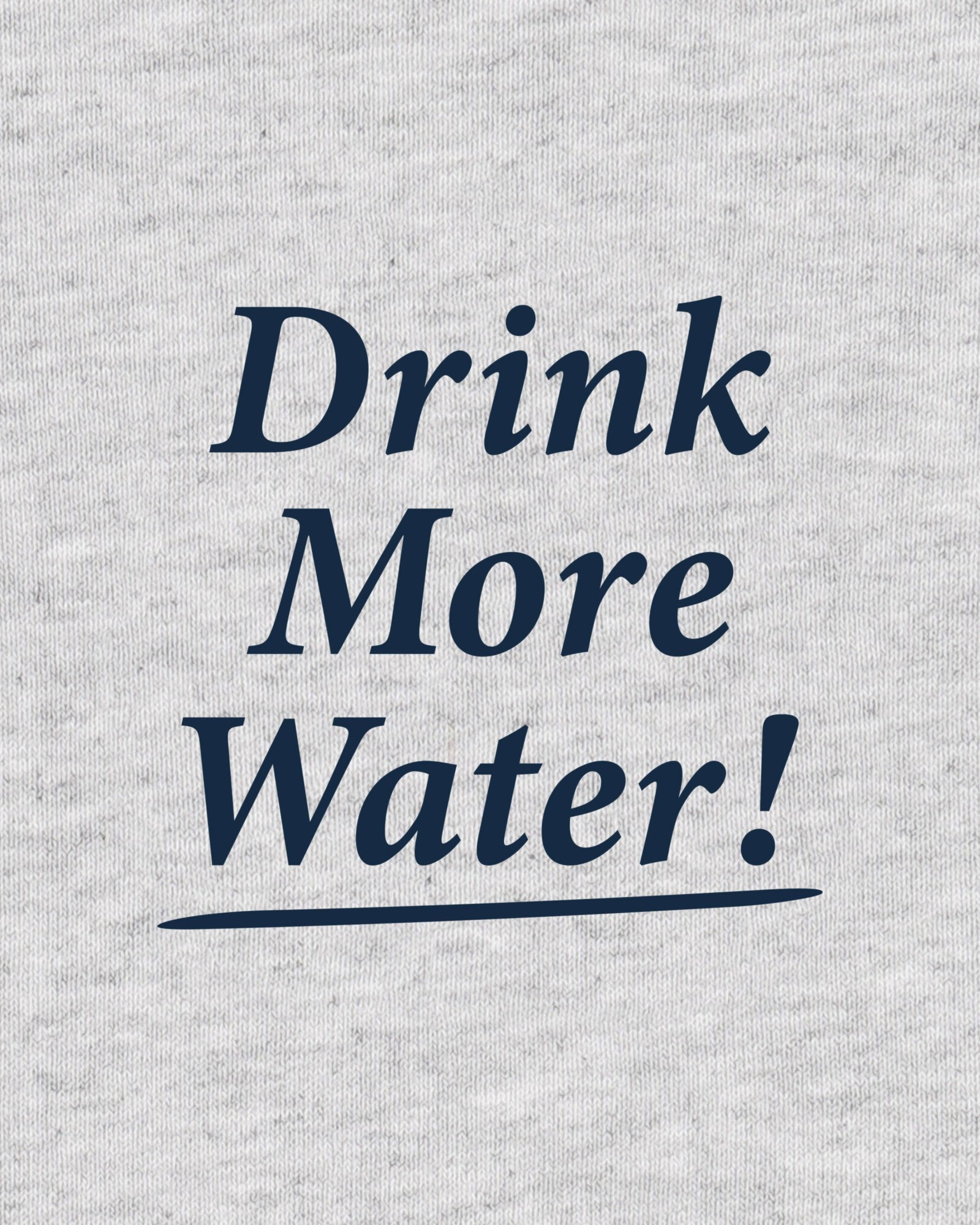 Drink More Water Kids T-Shirt - Heather Gray Sporty & Rich Outlet