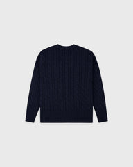 SRC Kids Cableknit Sweater - Dark Navy Sporty & Rich Discount