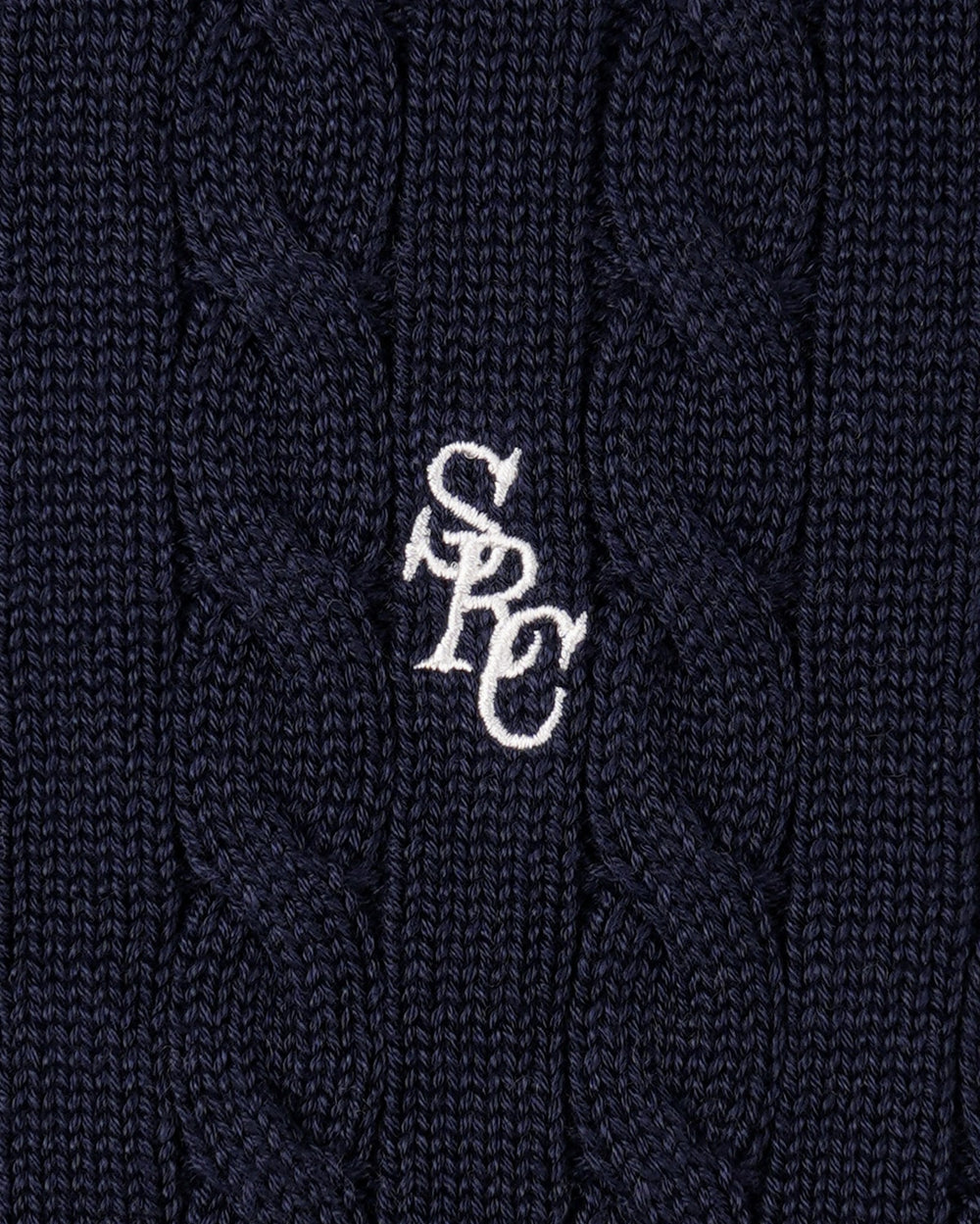 SRC Kids Cableknit Sweater - Dark Navy Sporty & Rich Discount