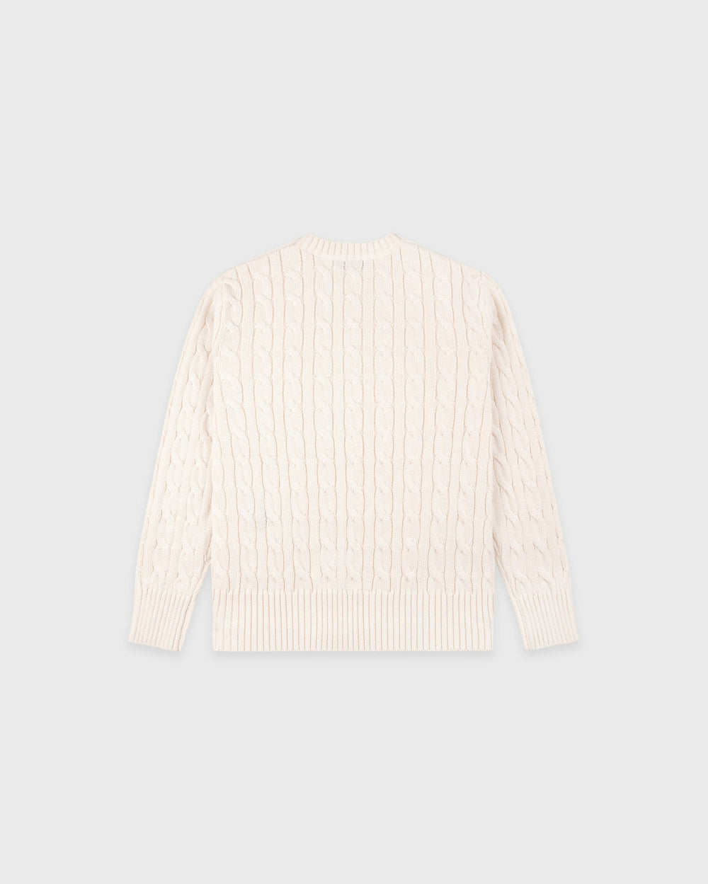 SRC Kids Cableknit Sweater - Ecru Sporty & Rich For Sale