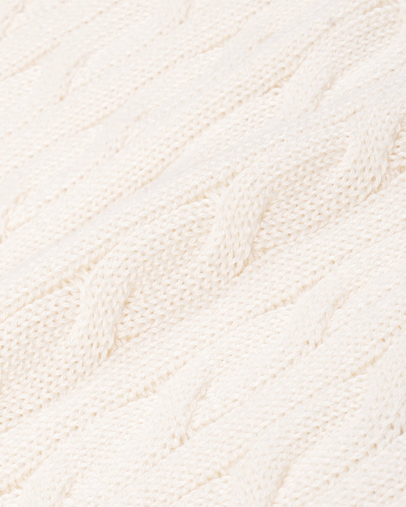 SRC Kids Cableknit Sweater - Ecru Sporty & Rich For Sale