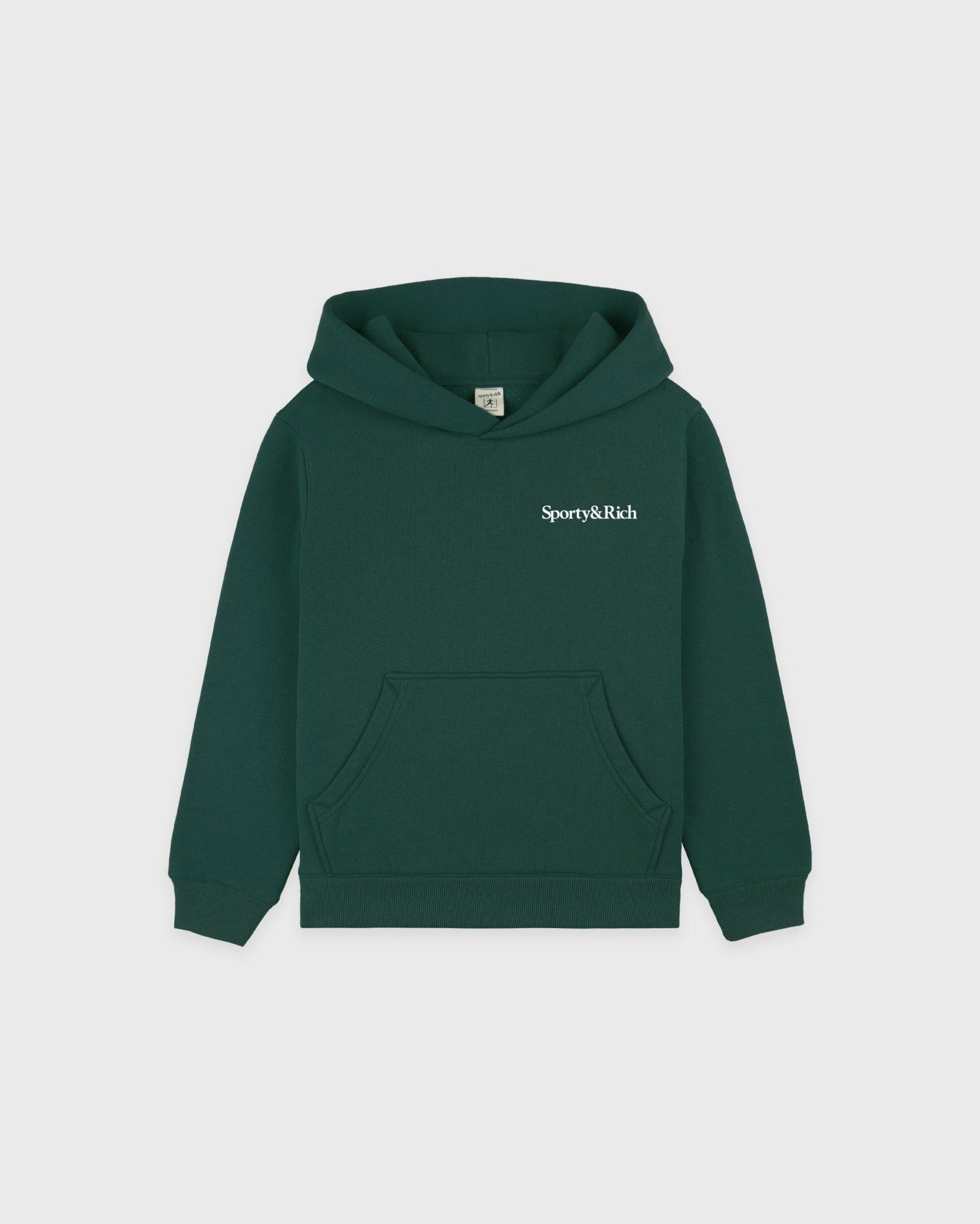 Drink More Water Kids Hoodie - Forest/White Sporty & Rich For Sale