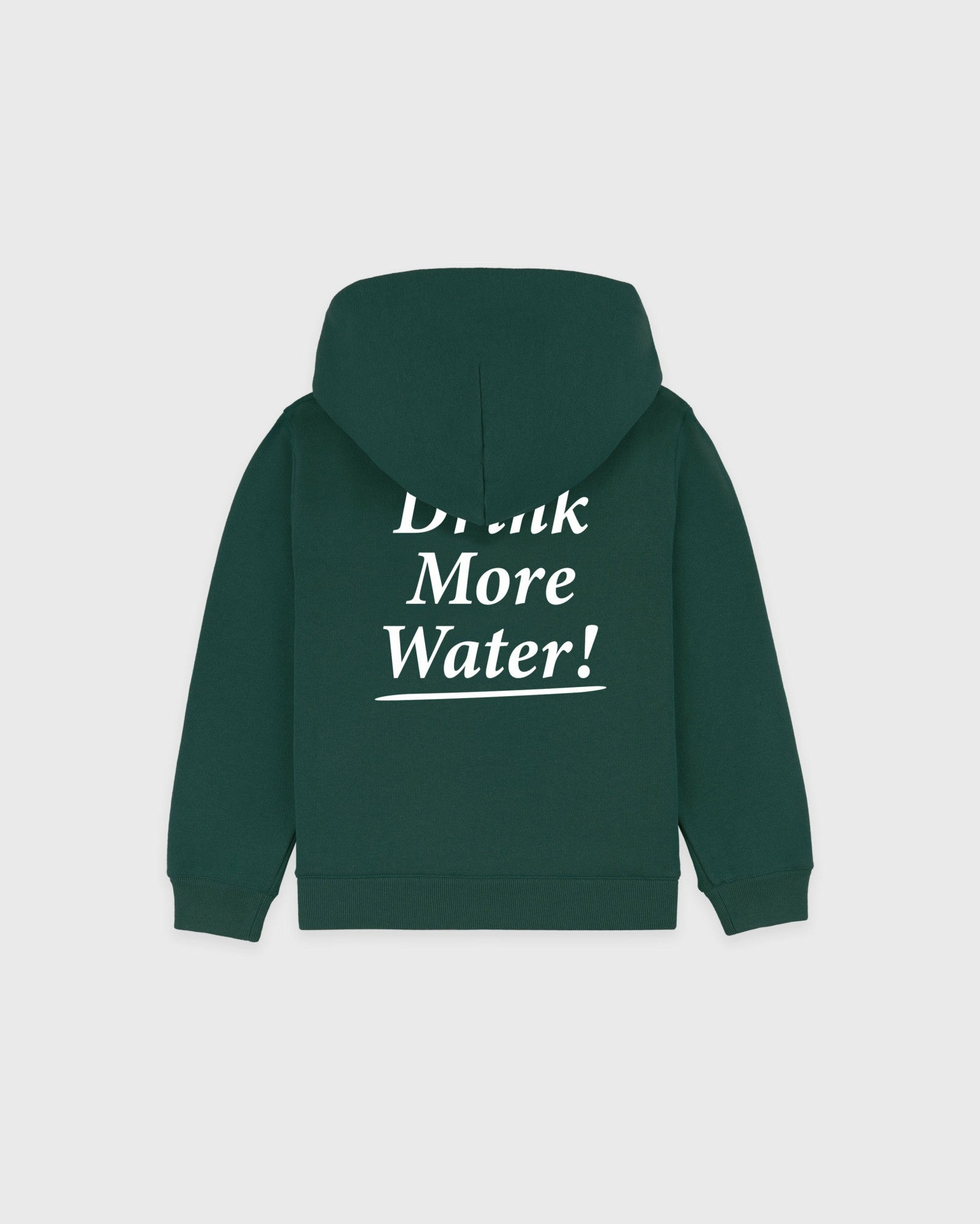 Drink More Water Kids Hoodie - Forest/White Sporty & Rich For Sale
