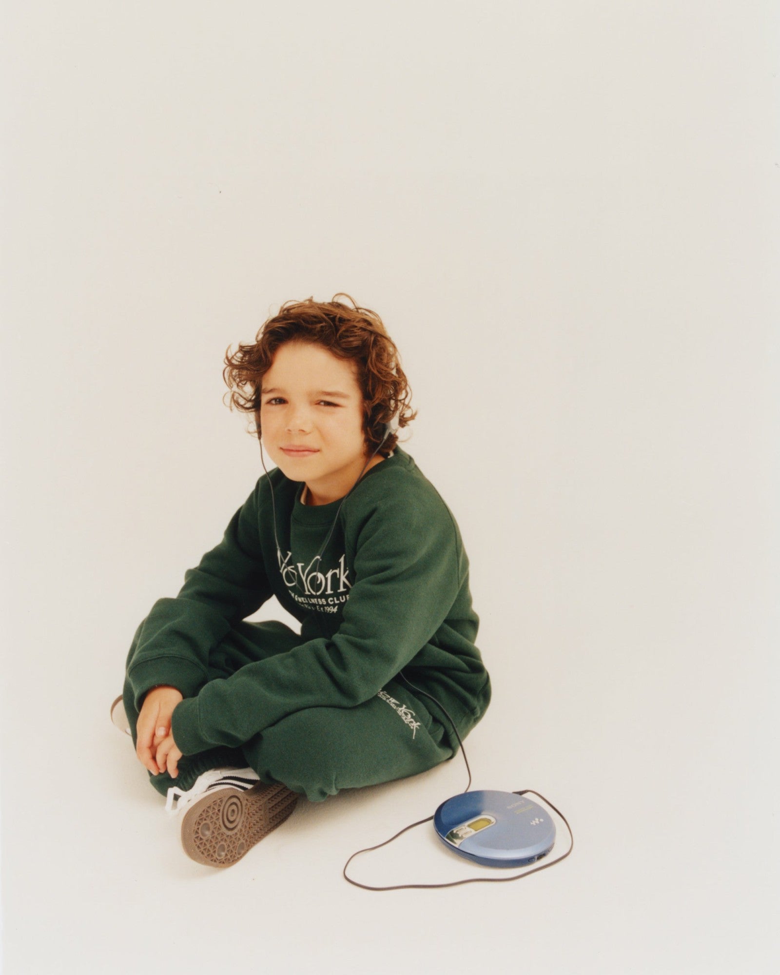 NY 94 Kids Crewneck - Forest/White Sporty & Rich Sale