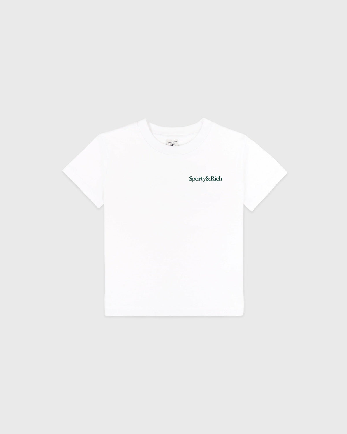 Drink More Water Kids T-Shirt - White/Forest Sporty & Rich Online