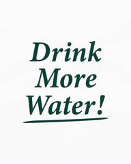 Drink More Water Kids Crewneck - White/Forest Sporty & Rich Discount