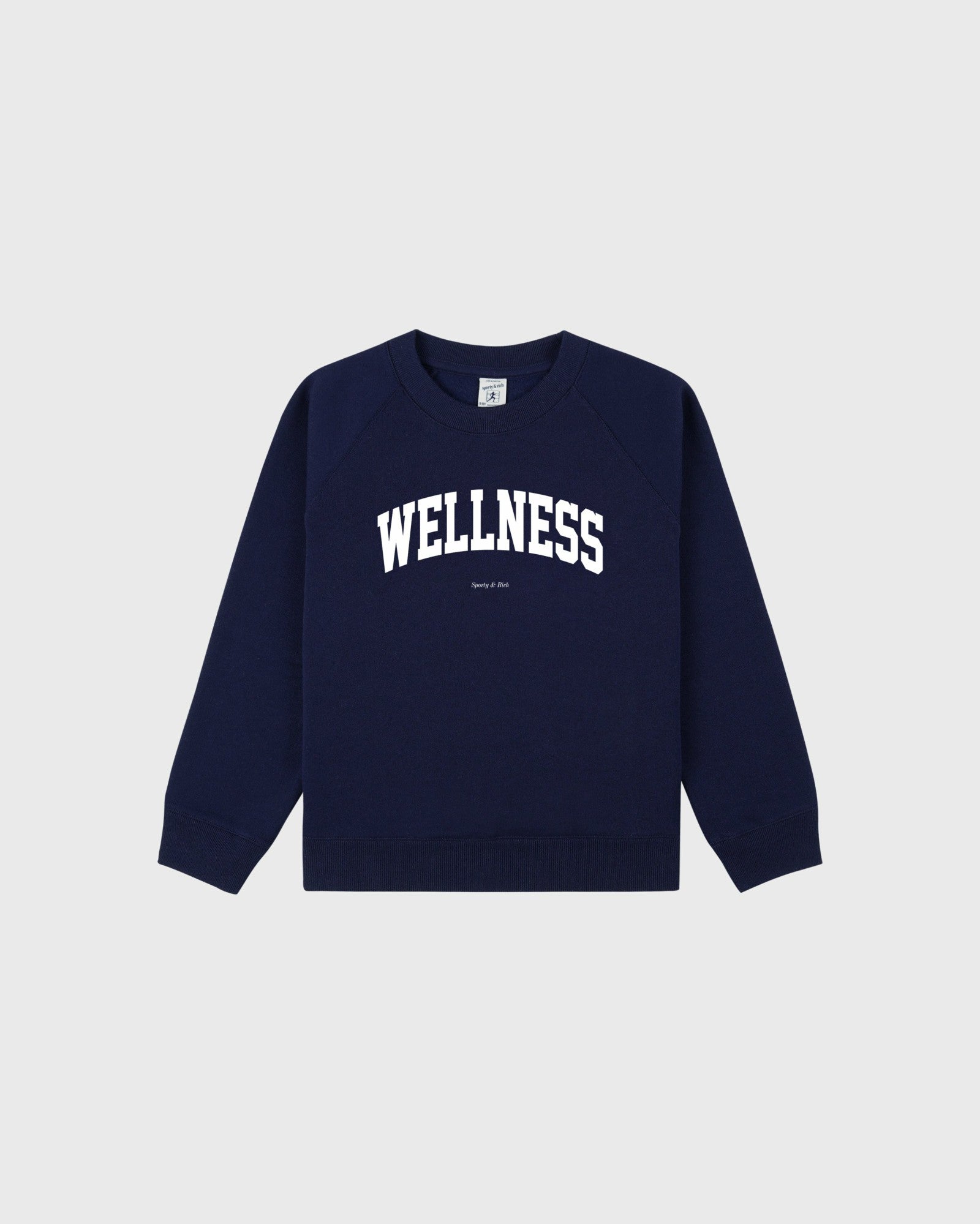 Wellness Ivy Kids Crewneck - Navy/White Sporty & Rich For Sale
