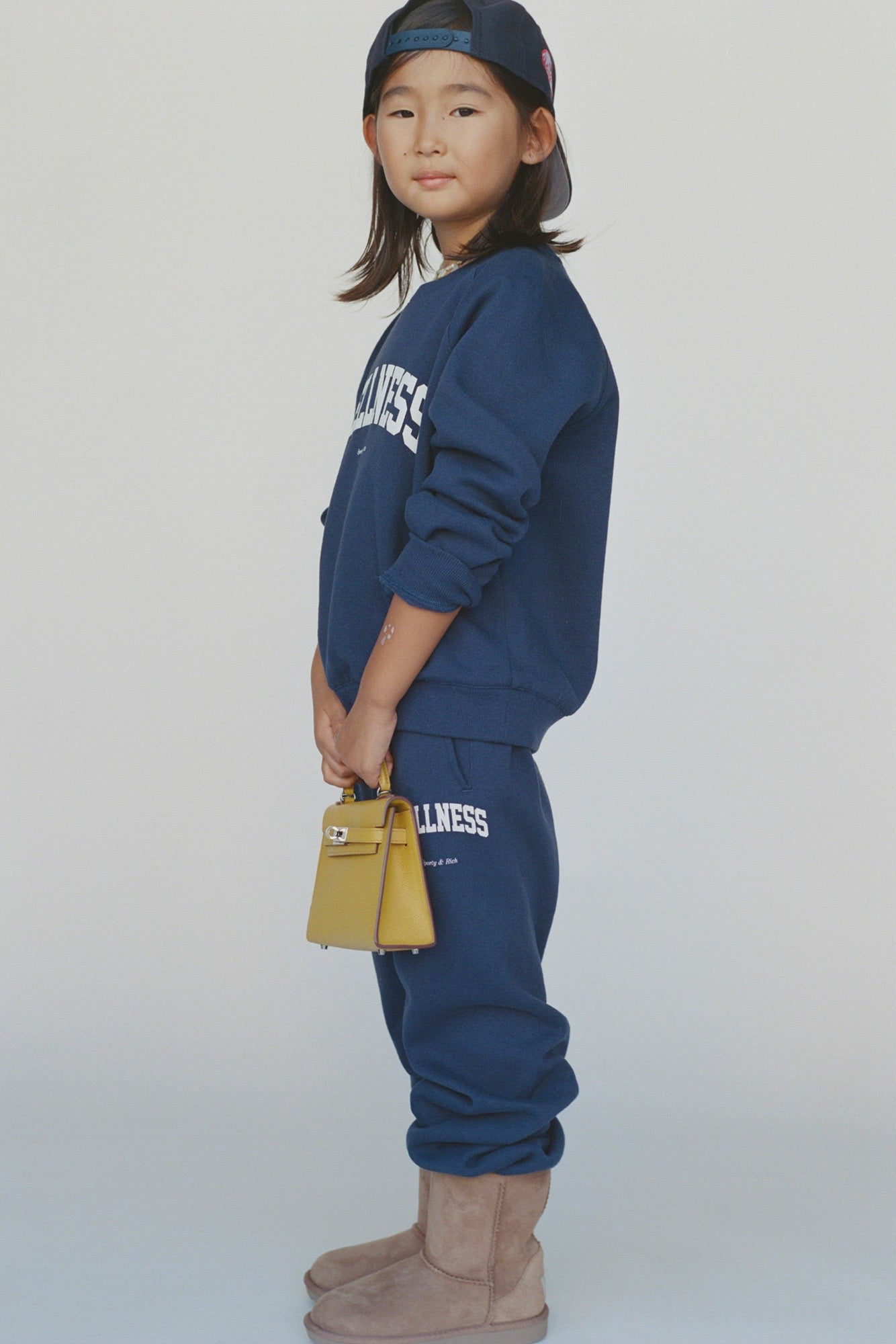 Wellness Ivy Kids Sweatpant - Navy/White Sporty & Rich Outlet
