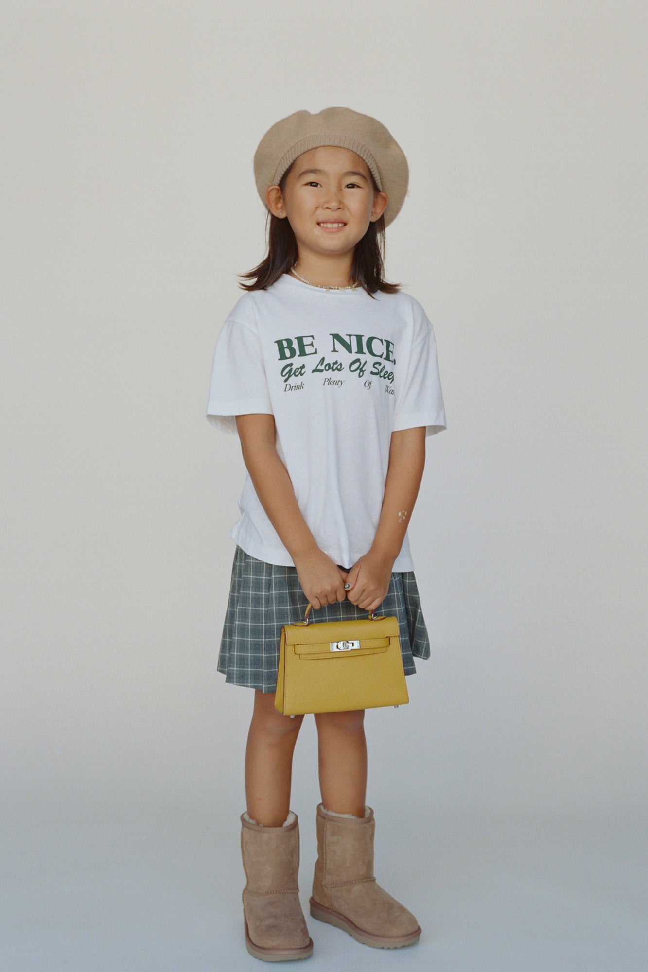 Be Nice Kids T-Shirt - White Sporty & Rich US