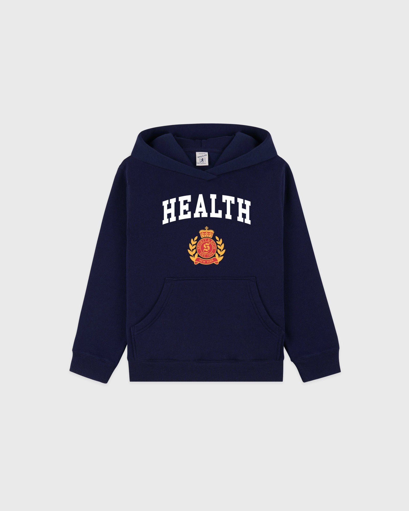 NY Health Crest Kids Hoodie - Navy Sporty & Rich Discount