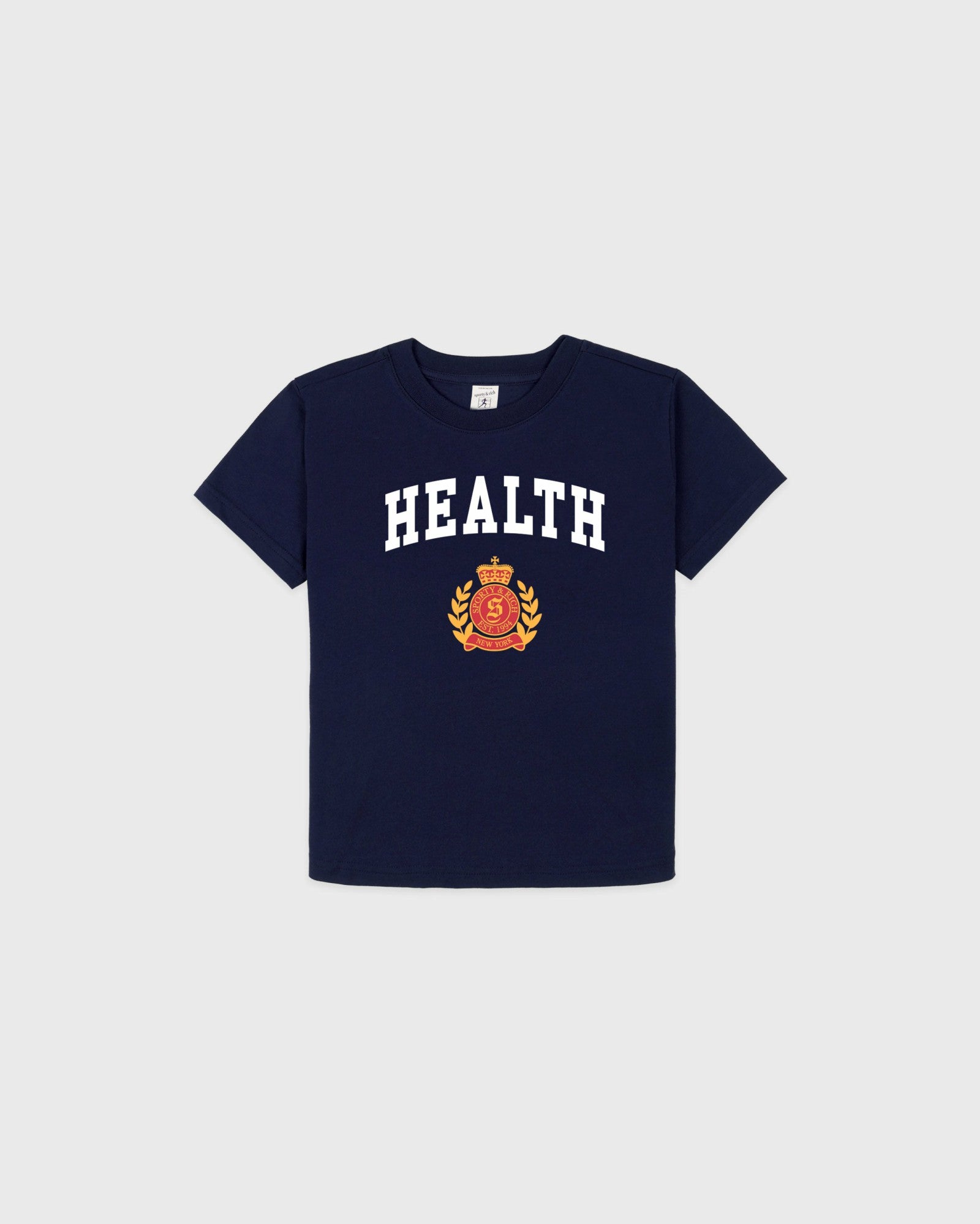 NY Health Crest Kids T-Shirt - Navy Sporty & Rich For Sale