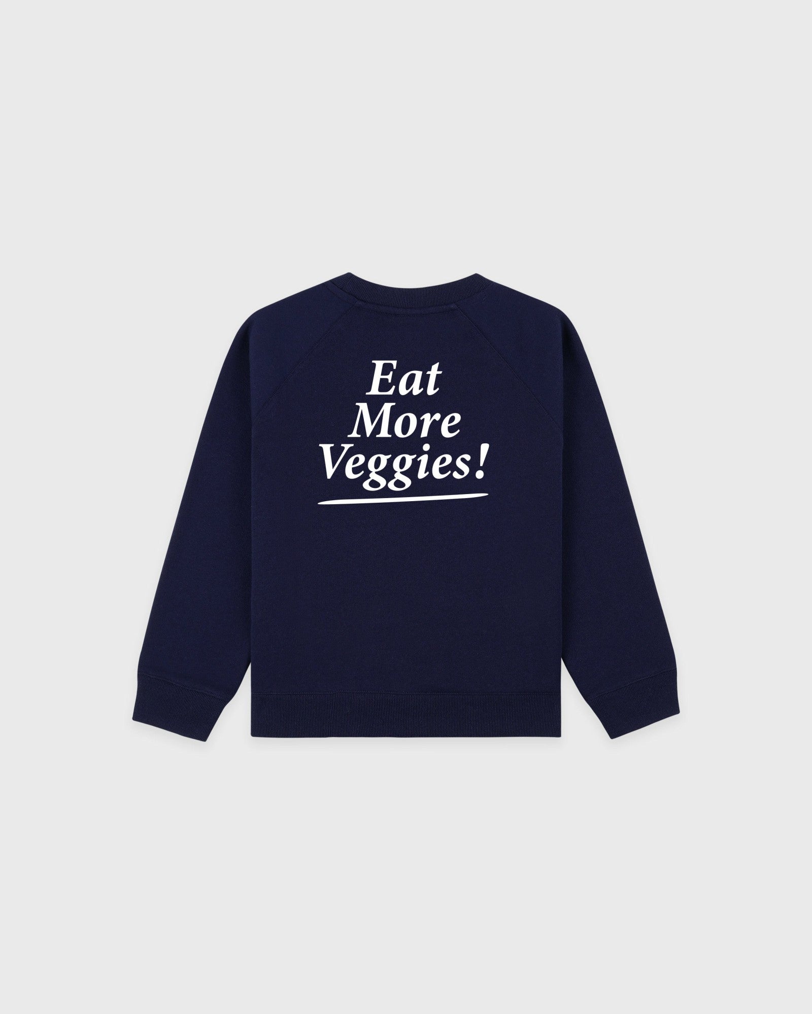 Eat More Veggies Kids Crewneck - Navy/White Sporty & Rich Outlet