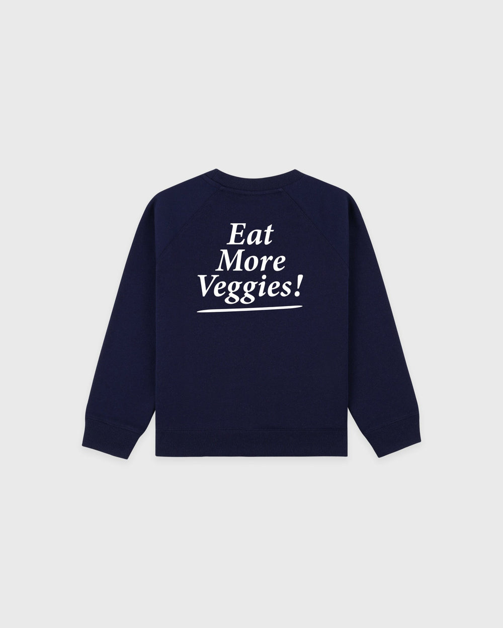 Eat More Veggies Kids Crewneck - Navy/White Sporty & Rich Outlet