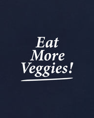 Eat More Veggies Kids Crewneck - Navy/White Sporty & Rich Outlet