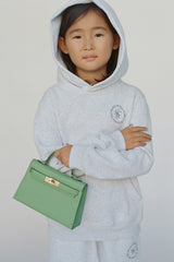 SRHWC Kids Hoodie - Heather Gray/Navy Sporty & Rich US