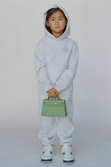 SRHWC Kids Hoodie - Heather Gray/Navy Sporty & Rich US