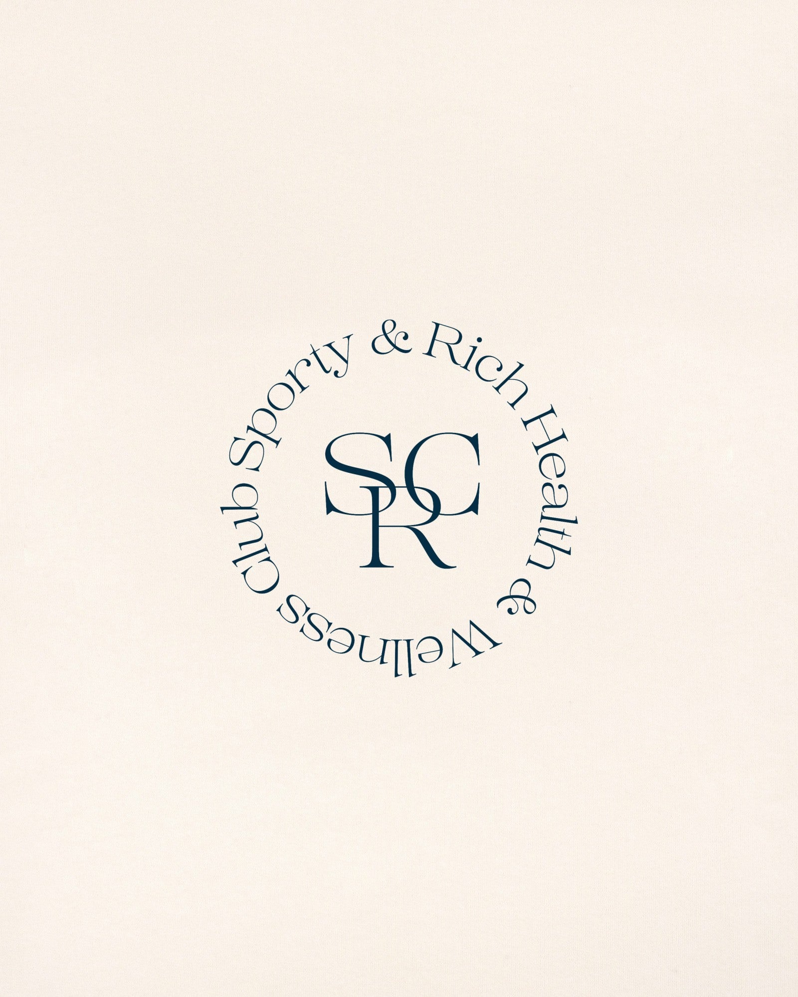 SRHWC Kids Hoodie - Cream/Navy Sporty & Rich Online