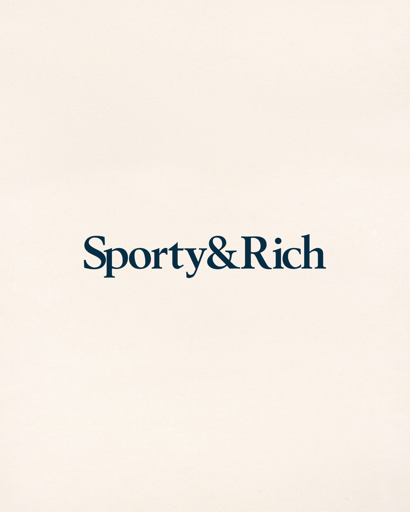 Serif Logo Kids Sweatpant - Cream/Navy Sporty & Rich Discount