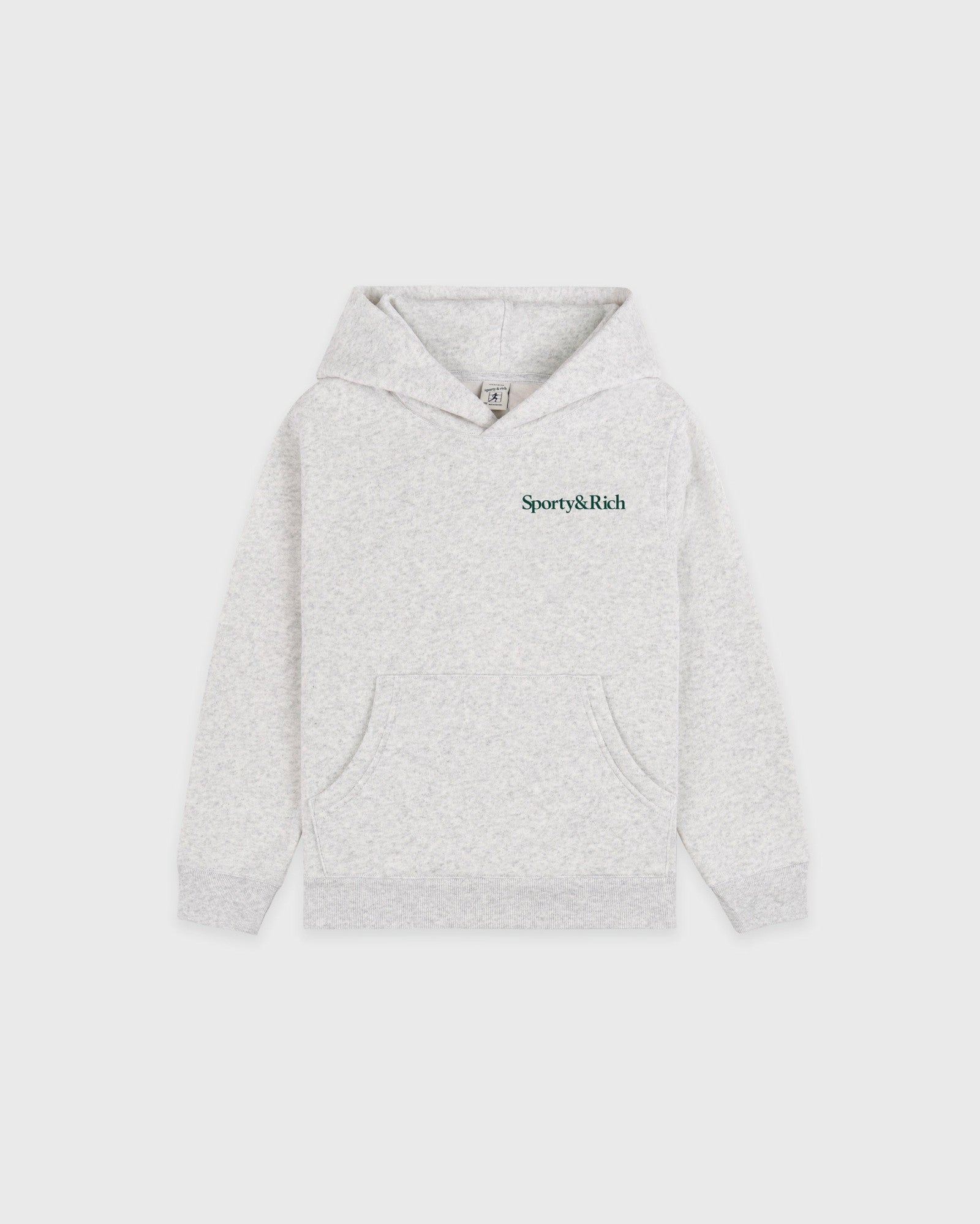 Play Tennis Kids Hoodie - Heather Gray/Forest Sporty & Rich For Sale
