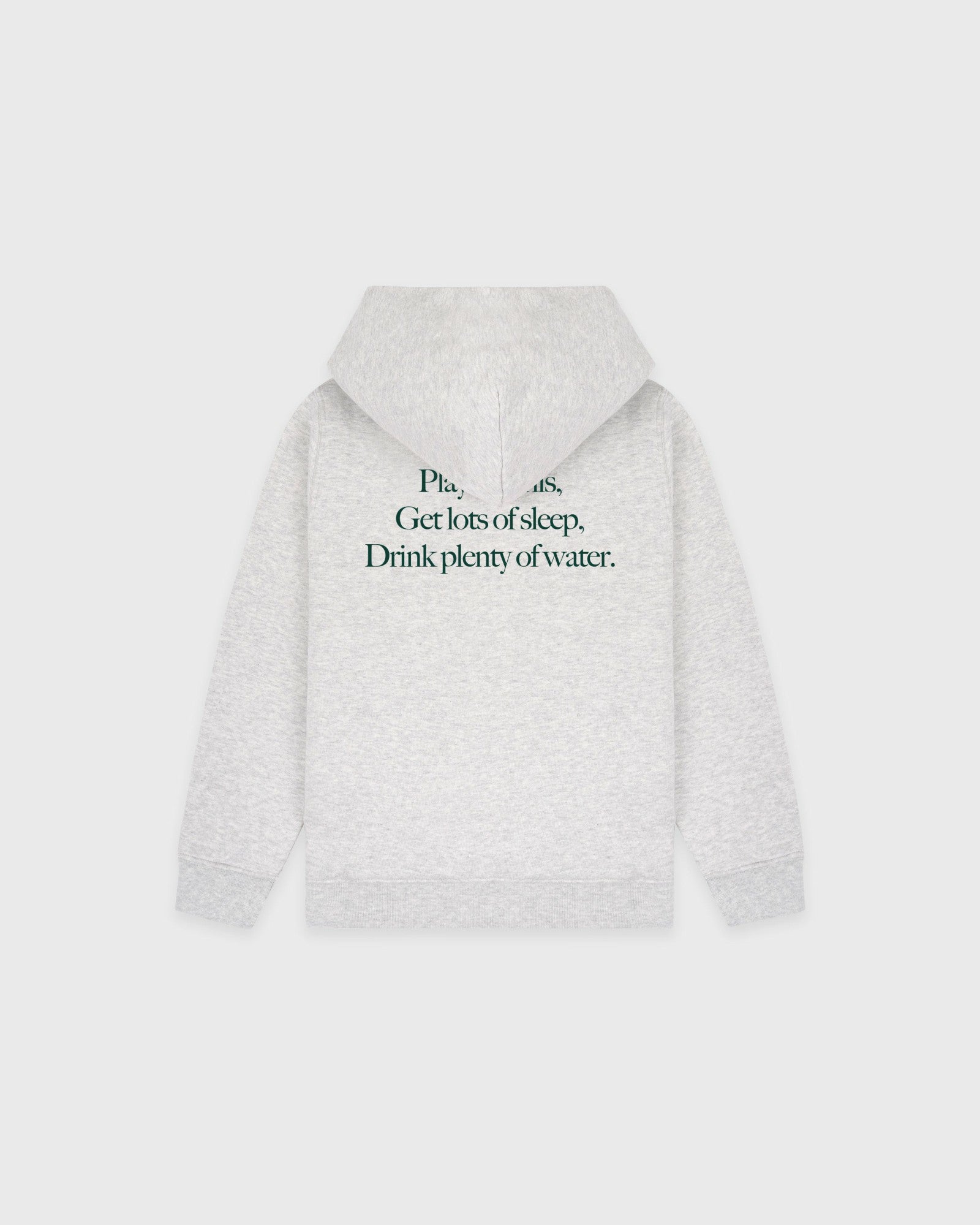 Play Tennis Kids Hoodie - Heather Gray/Forest Sporty & Rich For Sale