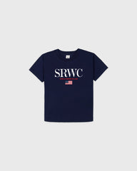 Nautical Kids T-Shirt - Navy/White/Ruby Sporty & Rich For Sale