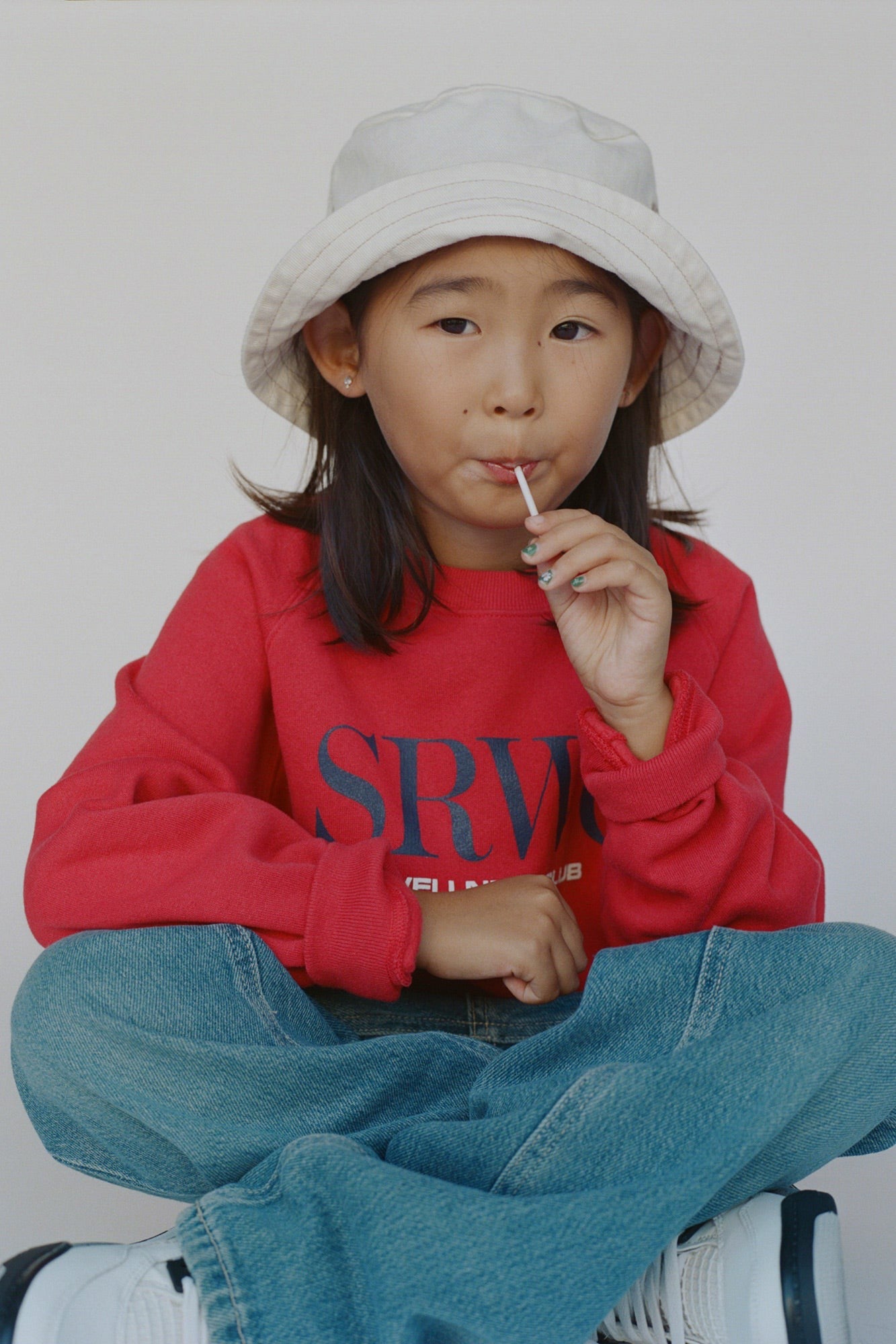 Nautical Kids Crewneck - Ruby Sporty & Rich Sale