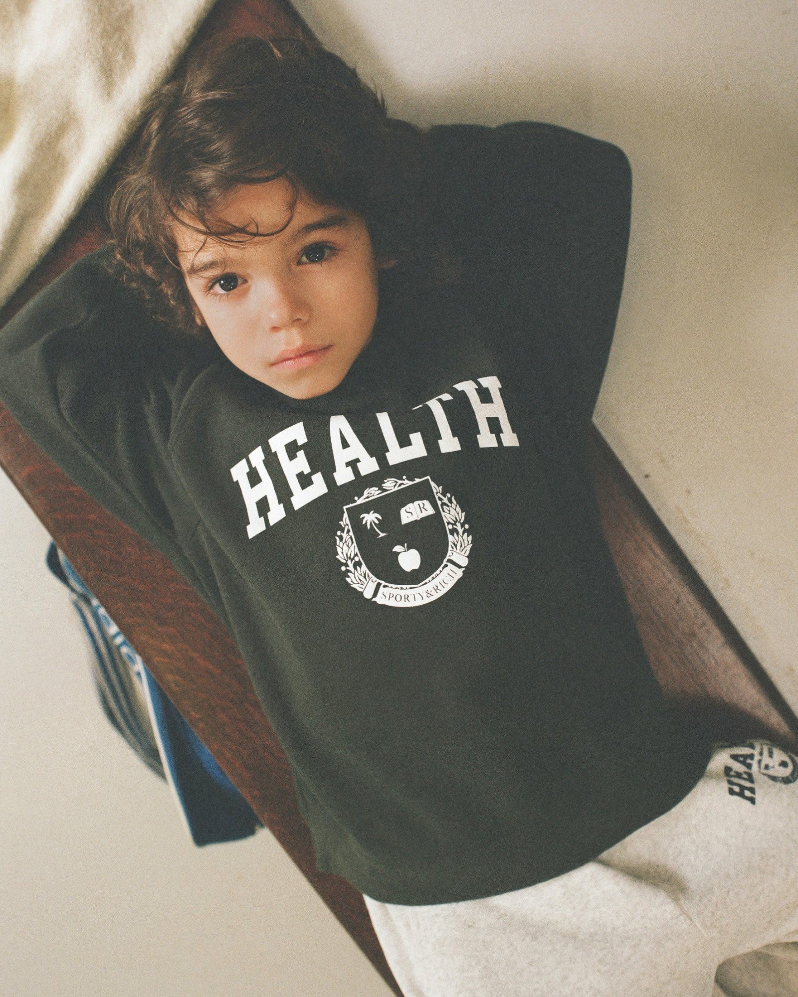 Diana Kids Crewneck - Faded Black Sporty & Rich For Sale