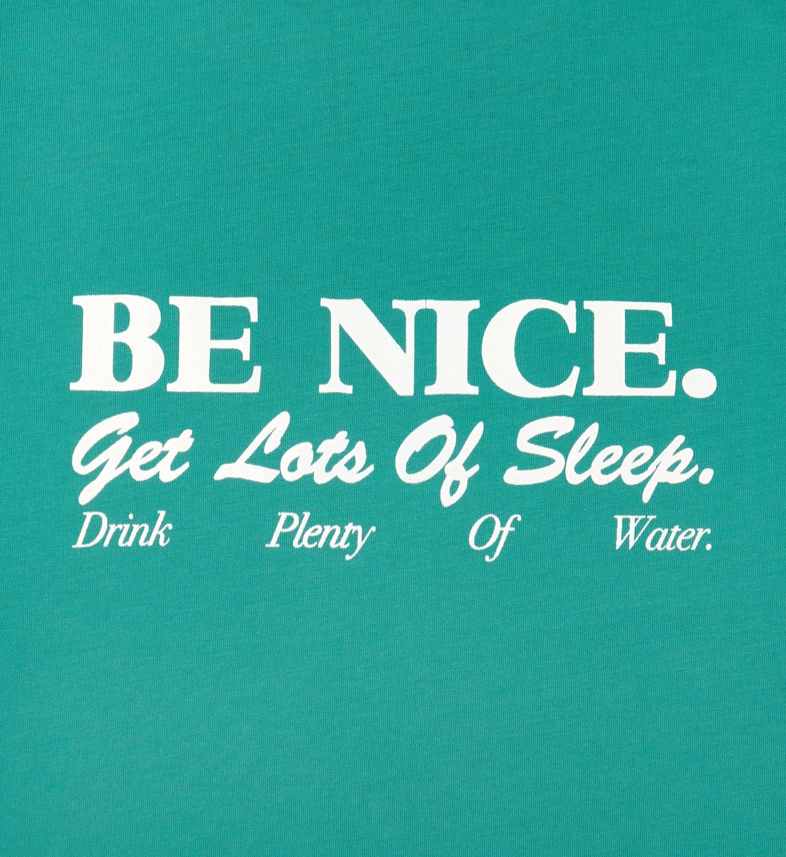 Be Nice Kids T-Shirt - Spring Green Sporty & Rich US