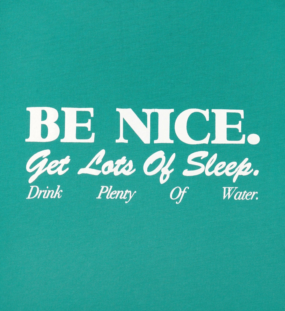 Be Nice Kids T-Shirt - Spring Green Sporty & Rich US