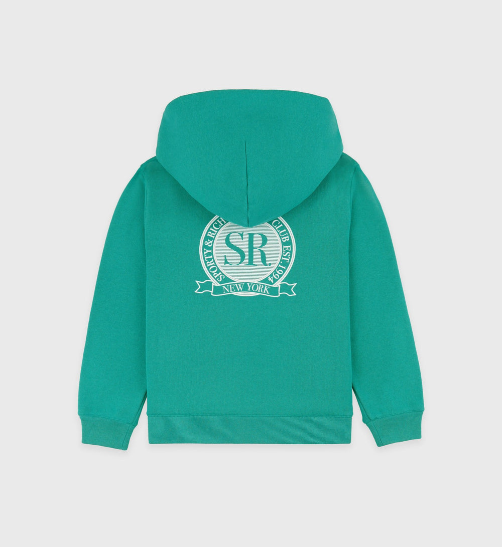 Royal Club Kids Hoodie - Spring Green/White Sporty & Rich Online