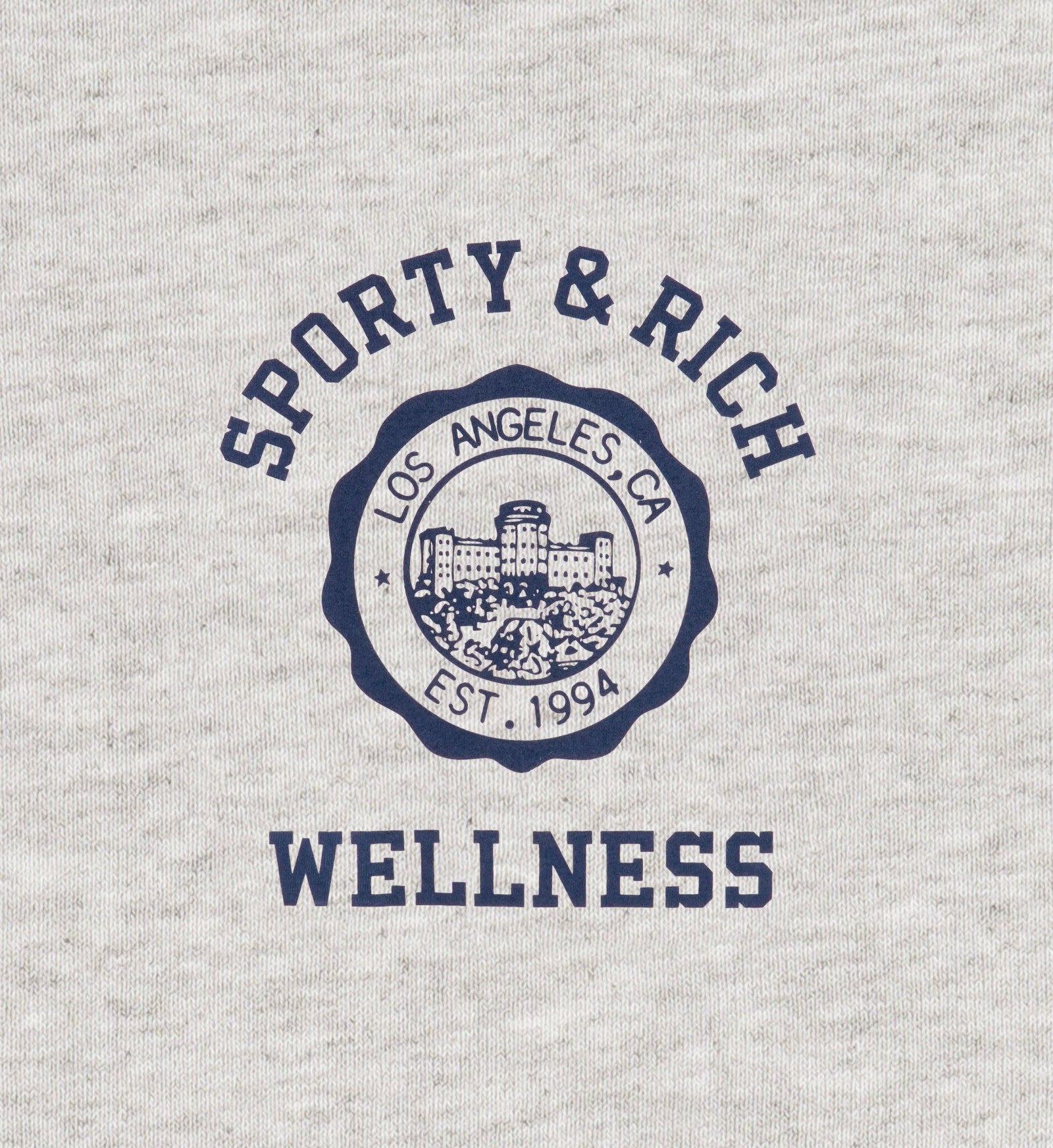 Emblem Kids Hoodie - Heather Gray/Navy Sporty & Rich US